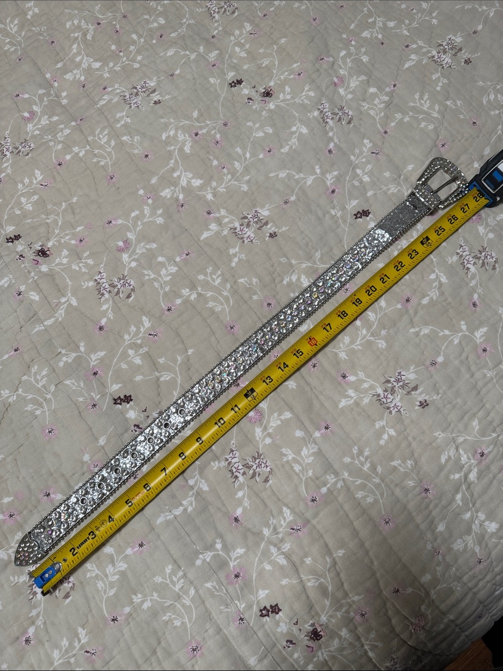 Rhinestone Crystal Silver kids Waist Belt